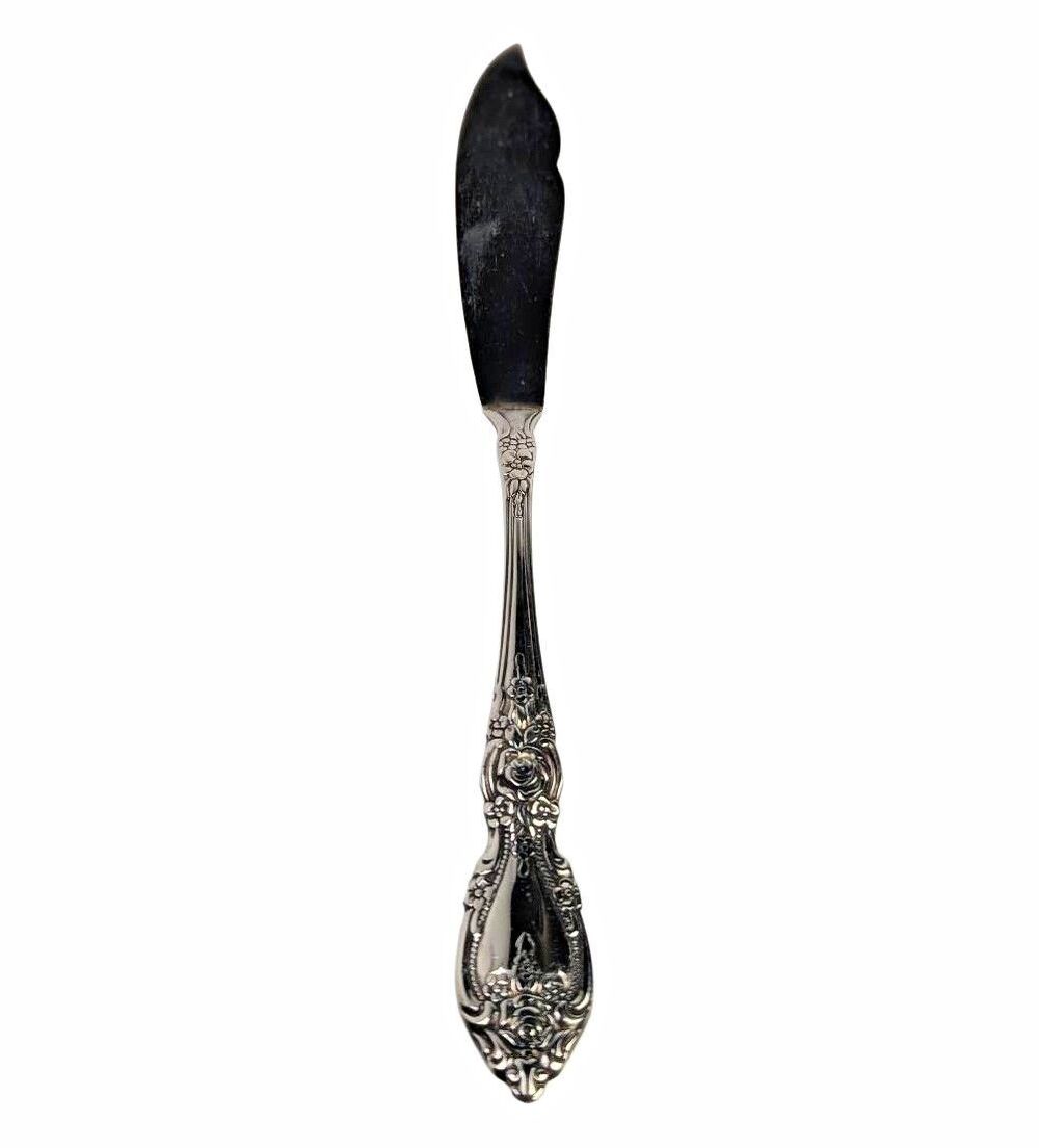 ONEIDA Wordsworth stainless Butter Knife, Floral Handle, Glossy Traditional